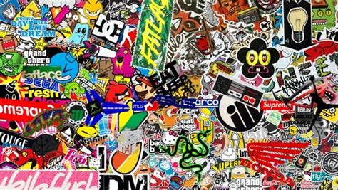 OMG Sticker Bomb HD Wallpaper 1080p Resolution by Micah Robertson ...