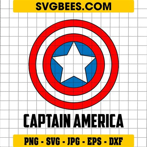 Captain America Logo SVG - SVGbees