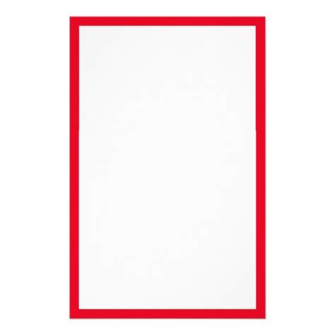 Red Bordered Edges Solid White Background Stationery | Zazzle | Iphone ...