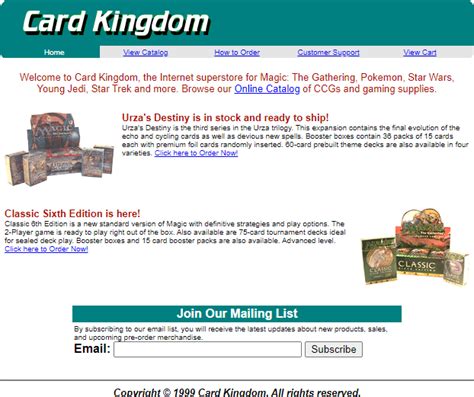 New Look Coming to CardKingdom.com Homepage - Card Kingdom Blog