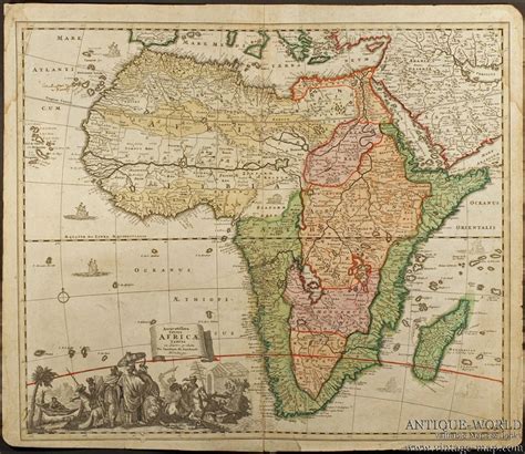 Africa, 1700. | Geography map, Africa map, African map