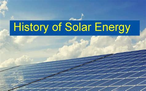 History of Solar Energy with Infographic | Environment Buddy