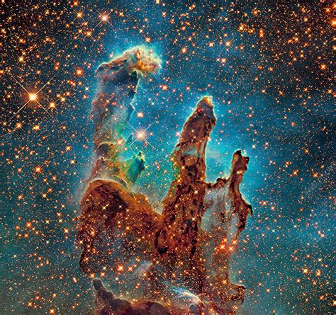 Eagle Nebula's Pillars of Creation - Stock Image - C030/0052 - Science ...