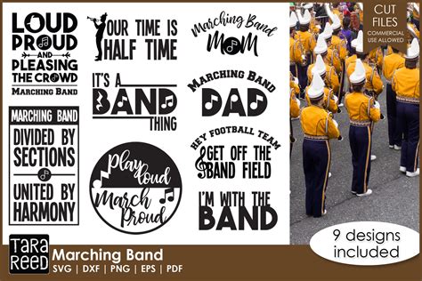 Marching Band SVG and Cut Files for Crafters - Etsy Denmark