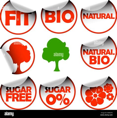 Set of labels for organic food Stock Vector Image & Art - Alamy