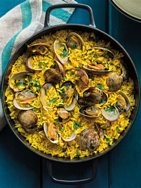 Saffron Rice with Clams Recipe | Williams Sonoma Taste