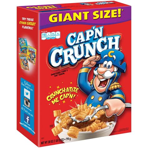 Cap'n Crunch Breakfast Cereal, Original, 28 oz Box | eBay