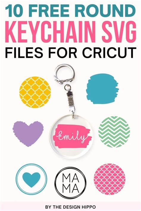 10 Free Round Keychain SVG for Cricut - Backgrounds and More!