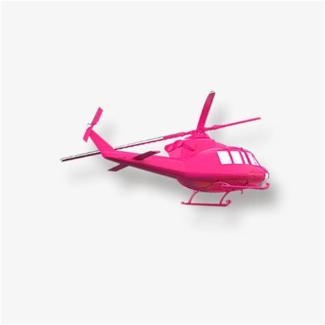 Pink Helicopter, Helicopter, Aircraft Material, Sky Aircraft Material ...