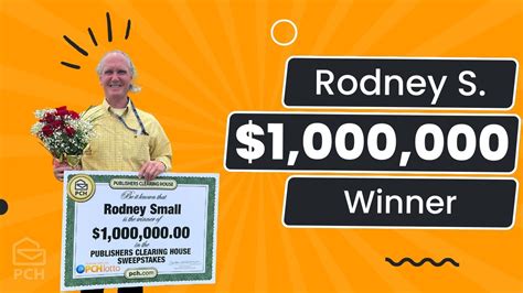 PCH Winner: Rodney S. Won $1,000,000.00! - YouTube