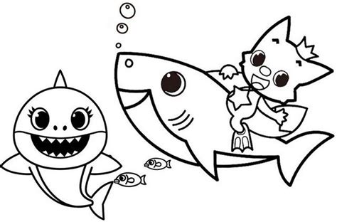 Pinkfong Baby Shark Coloring Pages