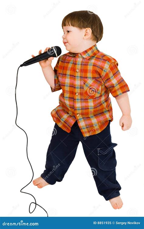 Kid singing stock image. Image of expression, standing - 8851935