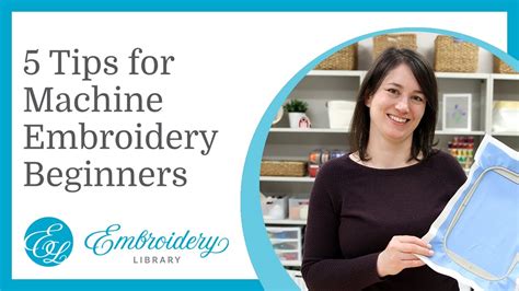 5 Tips for Machine Embroidery Beginners - YouTube