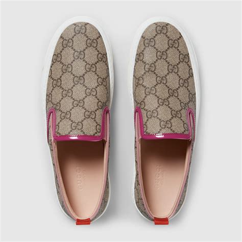 Gucci Women - GG Supreme slip-on sneaker - 408511KLQO09862