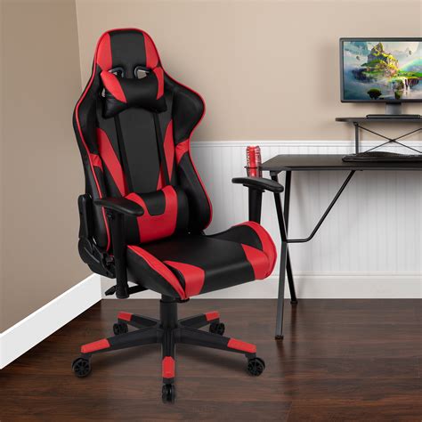 Flash Furniture X20 Gaming Chair Racing Office Ergonomic Computer PC ...