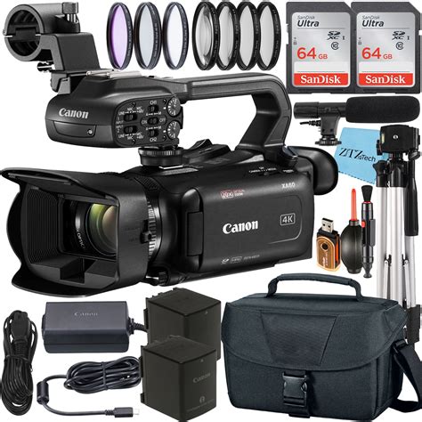 Canon XA60 Professional UHD 4K Camcorder with 2 Pack SanDisk 64GB ...