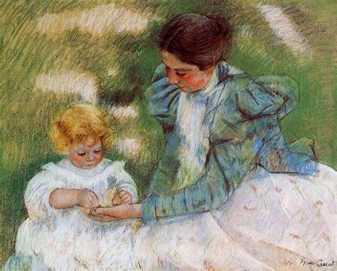 Mother Playing with Her Child, c.1899 - Mary Cassatt - WikiArt.org