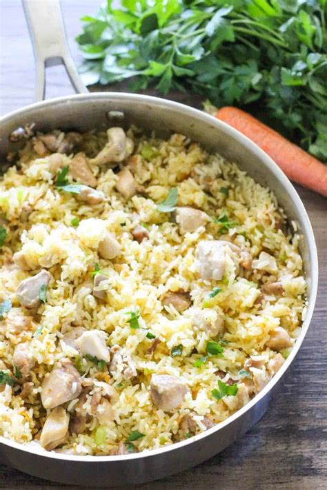 One Pot Creamy Chicken and Rice - I Heart Nap Time