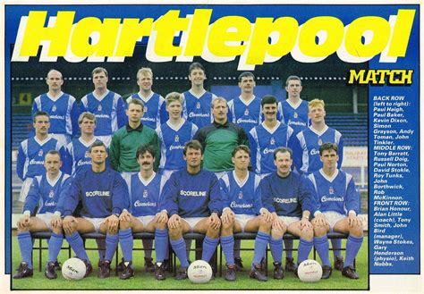 Hartlepool United F.C. in 1988/89 season | Hartlepool, Football team ...