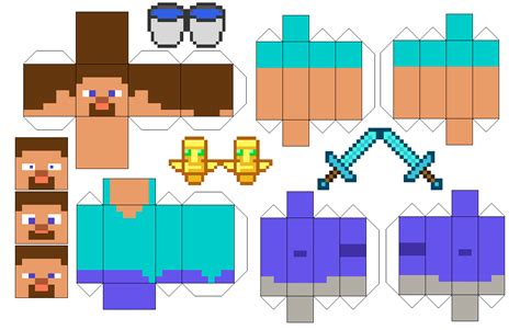 Steve Minecraft Papercraft | Free Printable Papercraft Templates