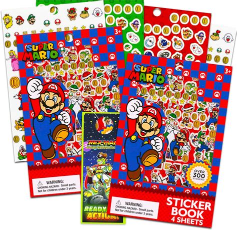 Amazon.com: Nintendo Mario Sticker Ultimate Pack Set ~ Over 600 Super ...