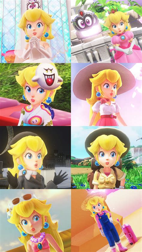 Princess Peach Mario Odyssey Outfits