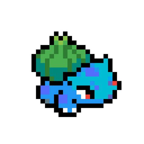 9 best ideas for coloring | Pokemon Bulbasaur Pixel Art