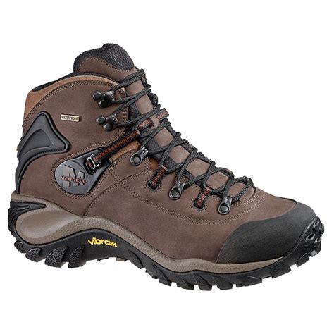 Men's Merrell Phaser Peak Waterproof Hiking Boots, Dark Brown - 584015 ...