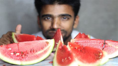 ASMR WATERMELON EATING | RBS EATING | - YouTube