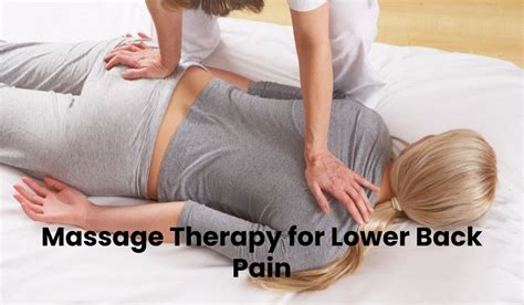 Massage Therapy for Lower Back Pain - The Ace Fitness