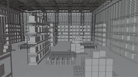 3D Warehouse Interior - TurboSquid 2161026