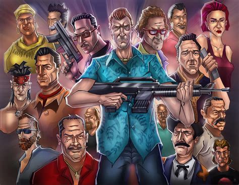 GTA Vice city (characters) by huzzain on DeviantArt