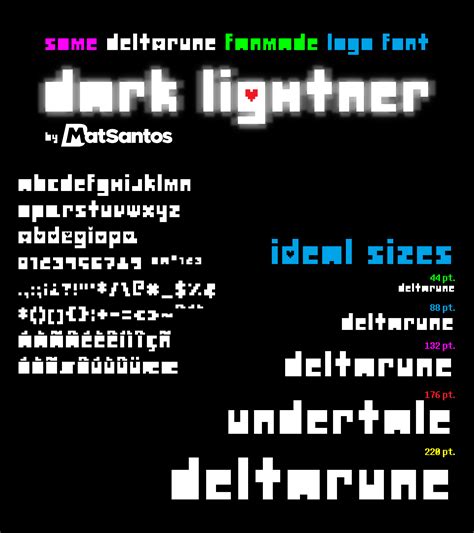 Dark Lightner - Deltarune Logo Font by BMATSANTOS by BMatSantos on ...