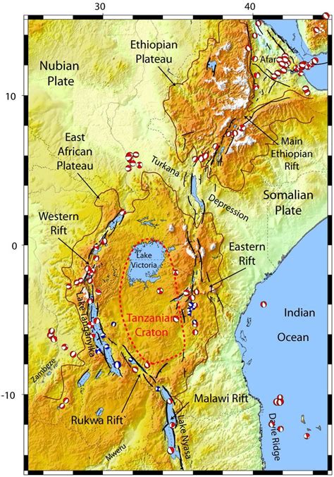 The East African Rift System is a 5,000 km long series of continental ...