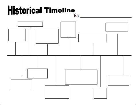 Printable Blank History Timeline - Printable Word Searches