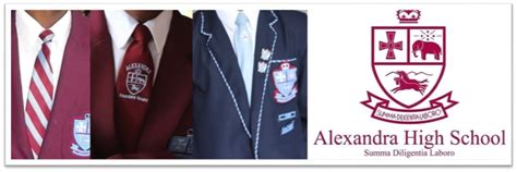 School Motto, Uniform and Houses - Alexandra High School