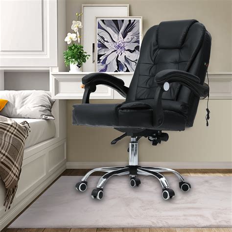 Ergonomic Office Chair Massage Reclining Computer Gaming Chair Height ...