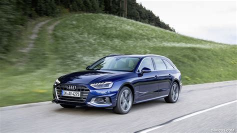 Audi A4 Avant | 2020MY (Color: Navarra Blue) | Front Three-Quarter