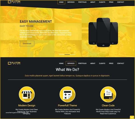 Free Sample HTML Web Page Templates Of 23 Free HTML5 Website themes ...