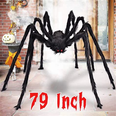 Buy Aiduy 79 Inch Outdoor Halloween Decorations y Giant Spider Fake ...