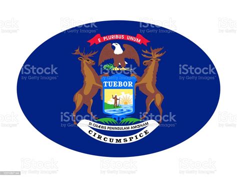 Michigan Flag Stock Illustration - Download Image Now - Banner - Sign ...