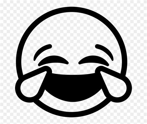 Laughing Emoji Clip Art Black And White | Images and Photos finder