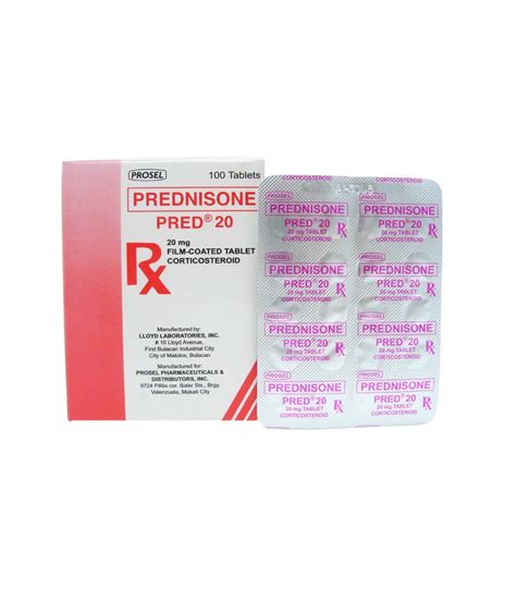 Pred 20 20mg Tablet - Rose Pharmacy Medicine Delivery