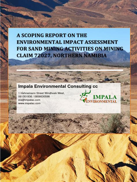 1953 - SR - Environmental Impact Assessment For Sand Mining Activities ...