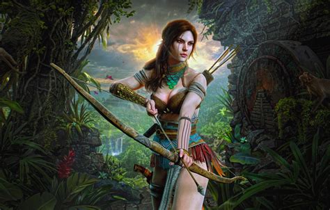 🔥 Free Download Wallpaper Girl Figure Tomb Raider Art Beauty Sexy by ...