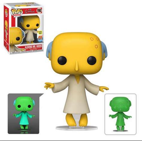 POP! THE SIMPSONS: GLOWING ALIEN MR. BURNS VINYL FIGURE PREVIEWS EXCLU ...