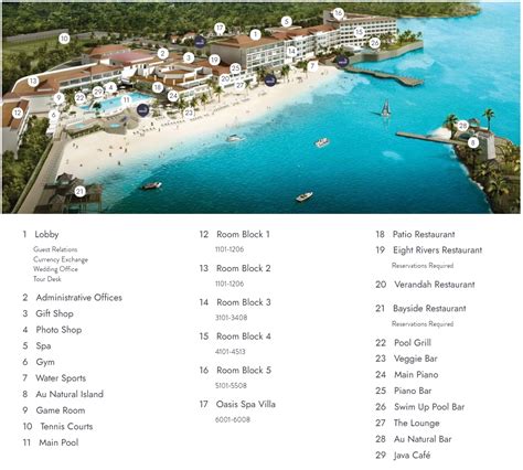 Resort Map | Couples Tower Isle | Ocho Rios, Jamaica