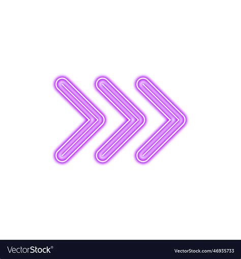 Neon arrow Royalty Free Vector Image - VectorStock