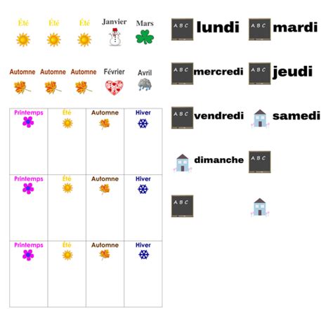 French Days, Months & Seasons | Teaching Resources