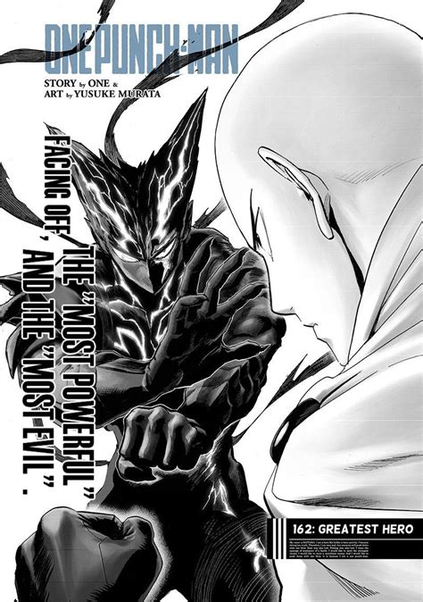 Awakened Monster Garou VS Saitama Caped Baldy Chapter 162 ~ One Punch ...